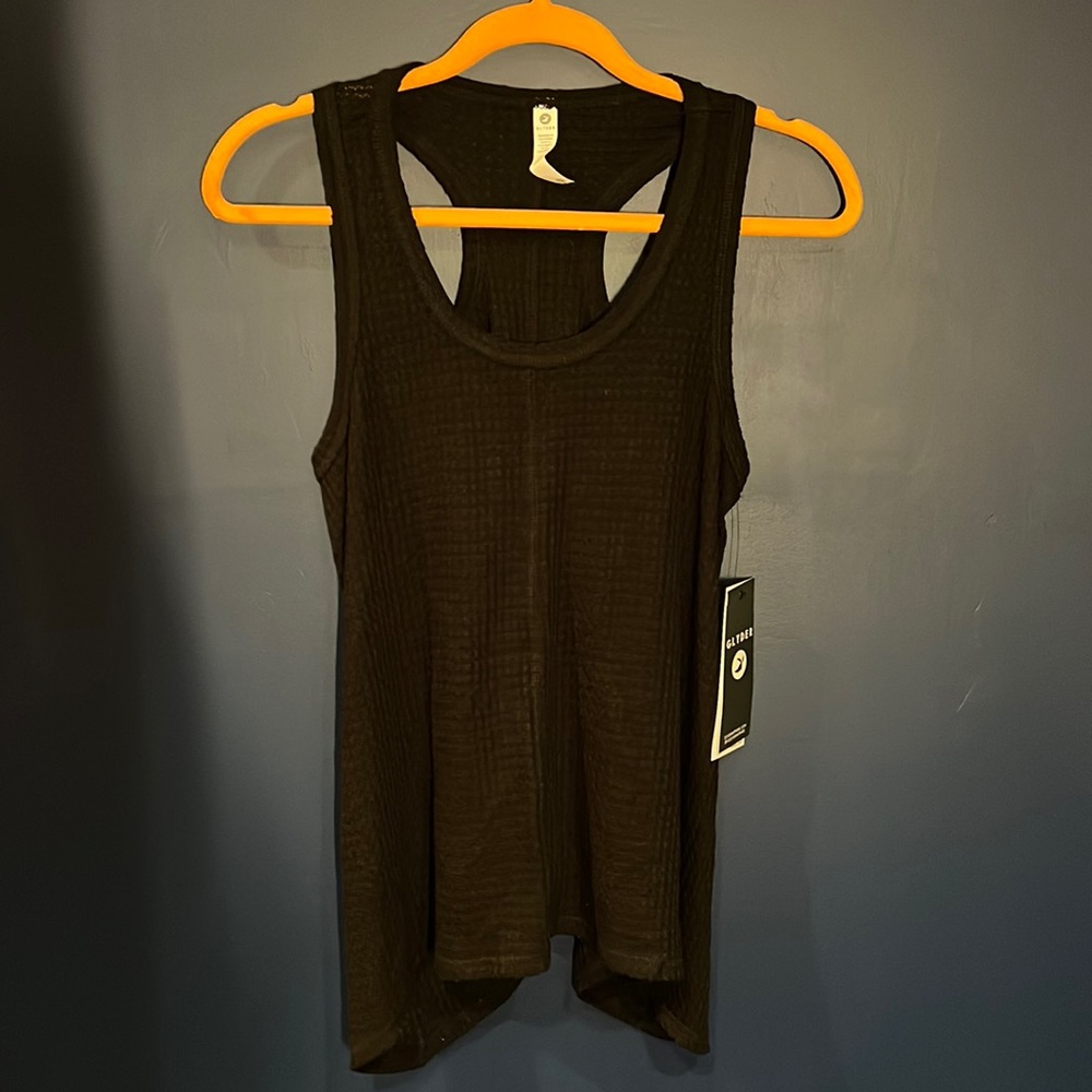 Glyder waffle racer back tank